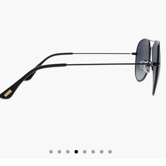 DIFF CRUZ AVIATORS SUNGLASSES - BLACK/SMOKE UNISEX (NEW WITH TAGS) - Picture 4 of 6